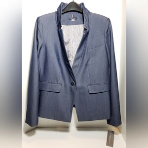Tommy Hilfiger One-Button Blazer Jacket Women's Size 14 Indigo Blue NWT